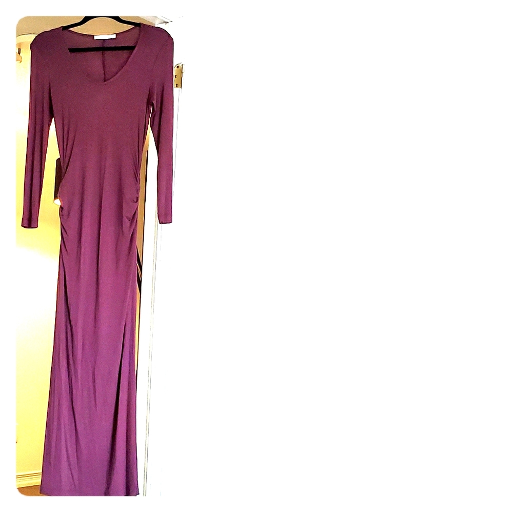 Plum colored dress